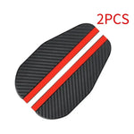 4/2PCS Car Rearview Mirror Rain Eyebrow Carbon Fiber Rain Shield Sun Shade Clear Vision detail view