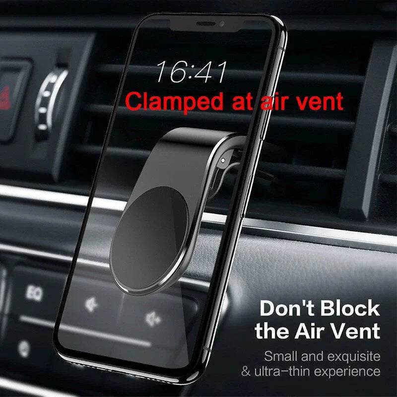 Magnetic Car Phone Holder Universal Air Vent Mount Metal detail view