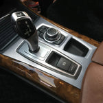 Car Styling For BMW X5 X6 E70 E71 Console Gearshift Frame Decorative Trim Strips St additional angle