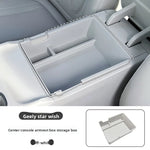Center Console Armrest Storage Box for Geely Xingyuan 2026 Drop-in Organizer Tray with Non-Slip Mat Car Interior Accessories