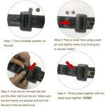 5/10pcs Car Safety Seat Belt Stopper Buckle Auto Seat Belt Spacing Limit Stop Plastic lifestyle view
