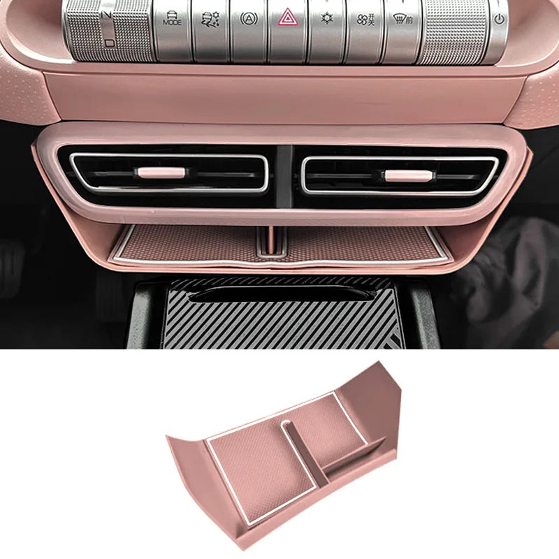 Center Console Storage Box for BYD Seagull 2023+, Under-Dash Organizer Tray with Ph additional angle