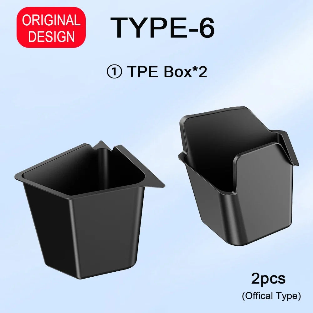 TESMAYX Car Trunk Side Storage Box for Tesla Model Y Juniper 2025 | Flocking TPE Mat Cov detail view