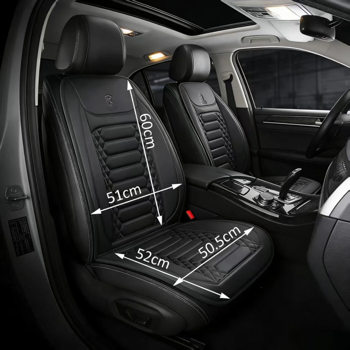 Heated Car Seat Cover 12V Winter Seat Cushion 2 Pcs alternate view