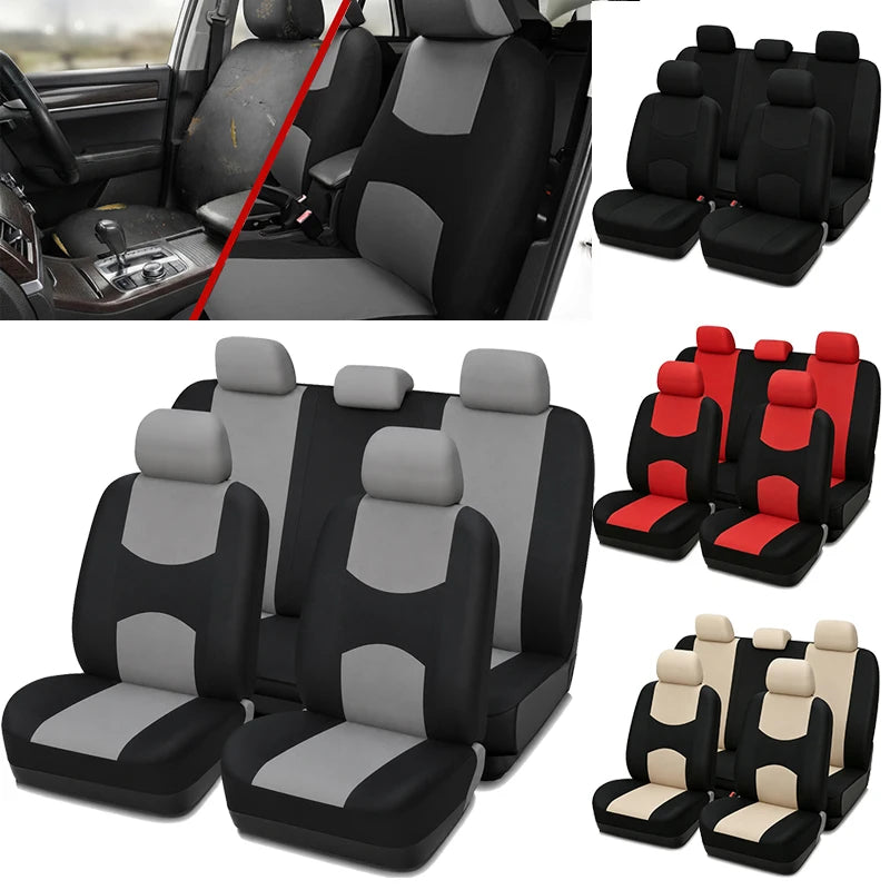 Full Interior Car Seat Cover for Universal Motors Fit Universal Automotive Seat Protector Cover