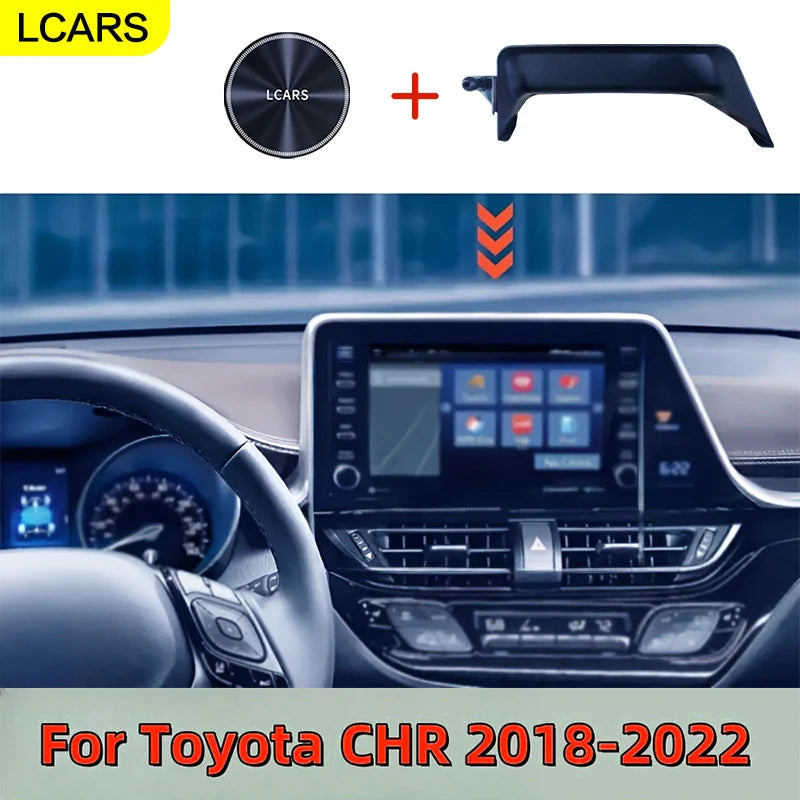 Magnetic Car Mount Adjustable Phone Holder Fit For Toyota CHR 2018-2022 Center Console Screen Navigation Support Stand Accessory