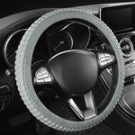 Universal Elastic Car Silicone Steering Wheel Cover Tire Texture Soft No Inner Ring S alternate view