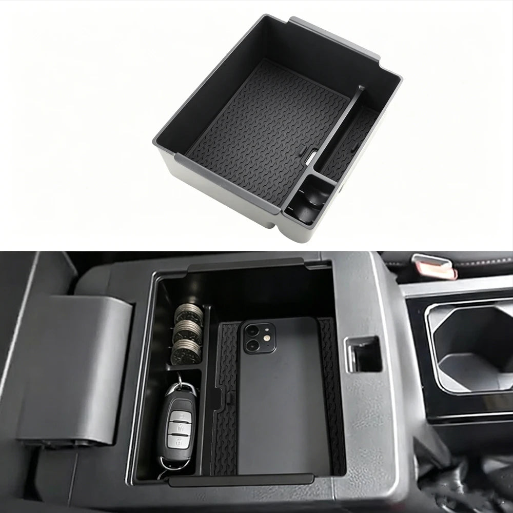 For Mitsubishi Triton L200 2024 2025 2026 Armrest Storage Box Center Console Organizer Tray Tidying