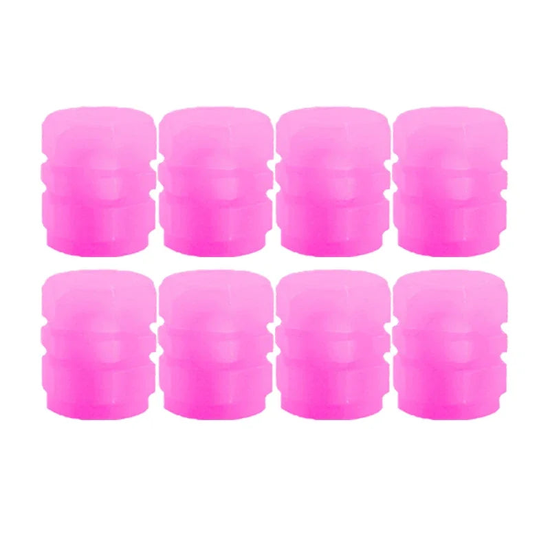 Luminous Valve Caps Fluorescent Night Car Tire Valve Caps Motorcycle Bike Glowing Dec alternate view