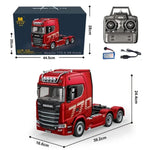 1/18 RC Truck 1501 770S Alloy Tractor 2.4G Remote Control Engineering Trailer lifestyle view
