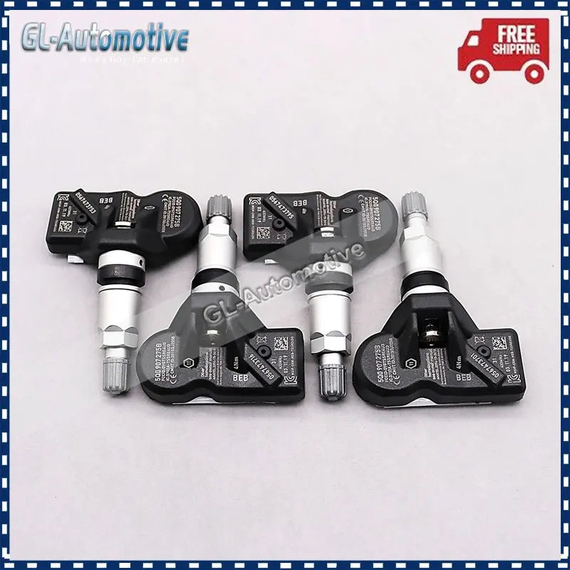 4PCS TPMS 433MHz Tire Pressure Monitor Sensor Set | Compatible with Skoda, Volkswag additional angle