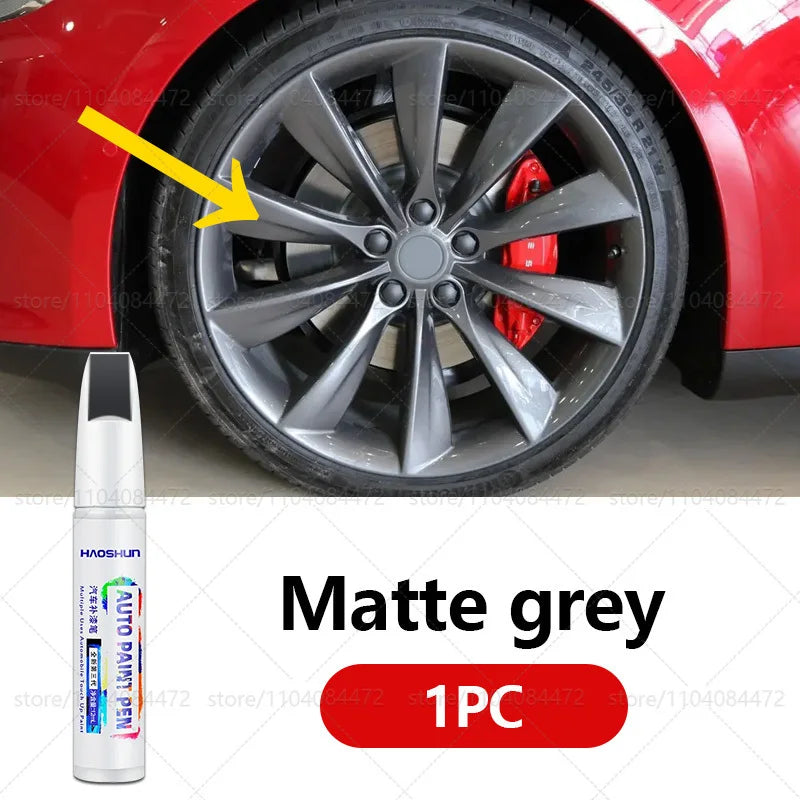 Tesla Wheel Scratch Repair Pen | Matte Black Dark Gun Gray Silver Multiple Colors Pai lifestyle view