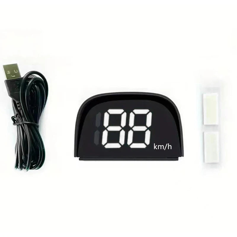 Universal Car Head Up HD Display | GPS Speedometer with Digital HUD Windshield Projec alternate view