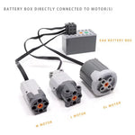 MOC Power Functions M/L/XL Motor Battery Box IR Remote Receiver for RC Car Robot Mode alternate view
