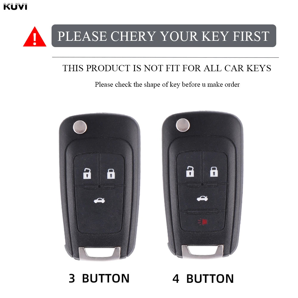 TPU Car Flip Key Case Cover Shell For Chevrolet Cruze Aveo Trax Sail Malibu Captiva O alternate view