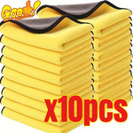 3/5/10Pcs Car Wash Microfiber Towel | High Absorbency Car Cleaning Drying Cloth alternate view