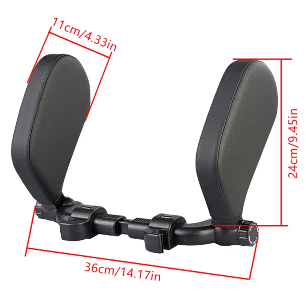 Car Neck Headrest Pillow Cushion Seat Memory Foam Pad Sleep Side Head Telescopic Su additional angle