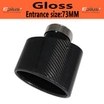 Oval Gloss Carbon Fiber Universal Car Muffler Tip Exhaust Pipe Nozzle Decoration | St lifestyle view