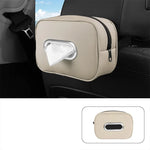 Car Tissue Box Holder Leather Sun Visor Mount Napkin Case