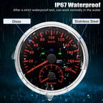 GPS Speedometer and Tachometer Combo | 2 in 1 110mm Gauge with GPS Antenna additional angle