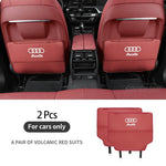 For Audi A3 A4 A5 A6 A7 A8 RS3 RS4 RS5 RS6 S3 S4 S5 Q3 Q5 Q7 Q8 Car Seat Back Storage Bag Rear Backrest Protection Anti-kick Pad