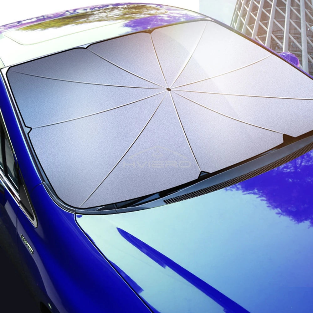 Multi Purpose Convenient Foldable Car Windshield Sunshades Interior Protechor Accesso lifestyle view