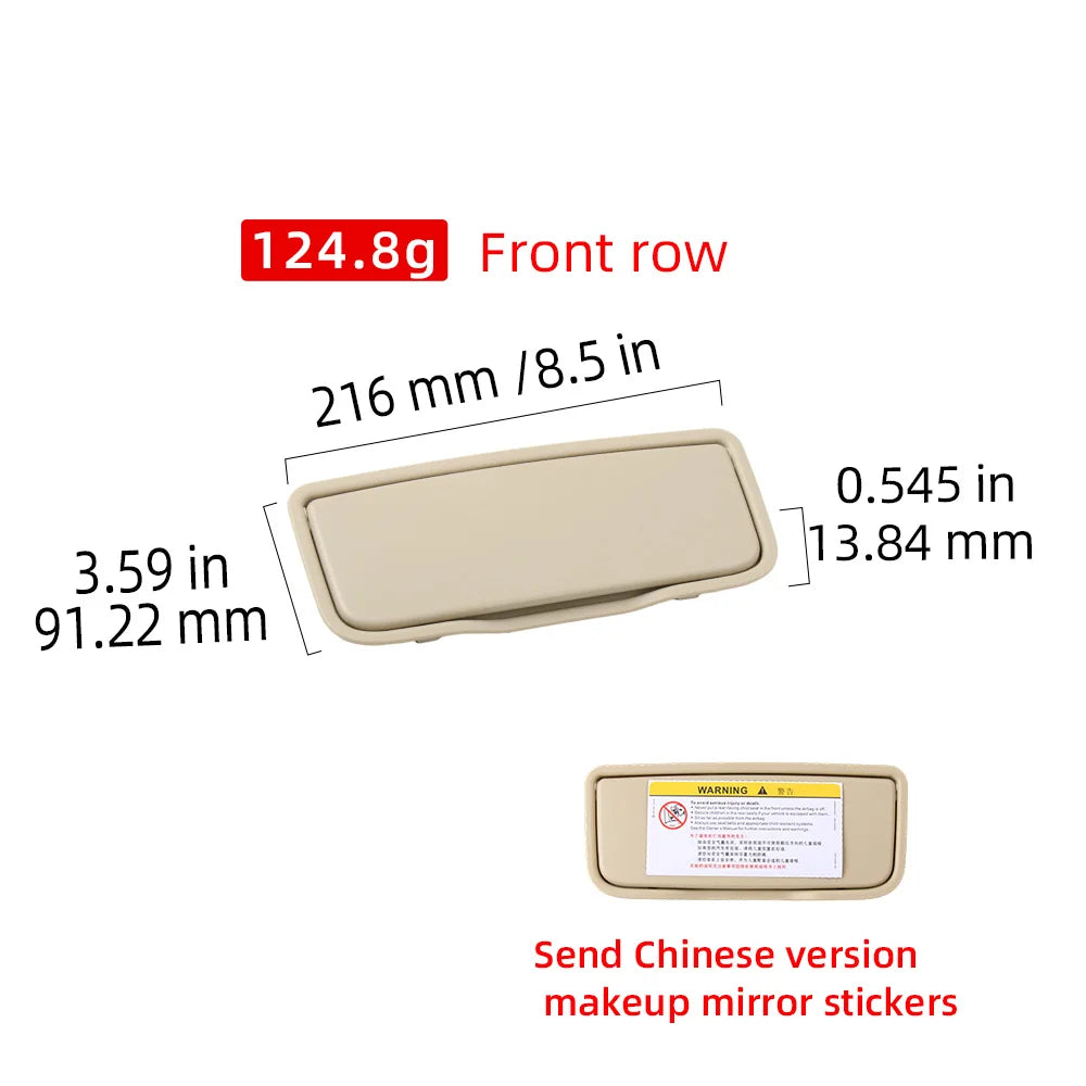 39819389 Car Front Sun Shade Visor Makeup Cosmetic Mirror Cover For Volvo XC60 2013-2017 XC90 2013-2014 S80 2014-2015
