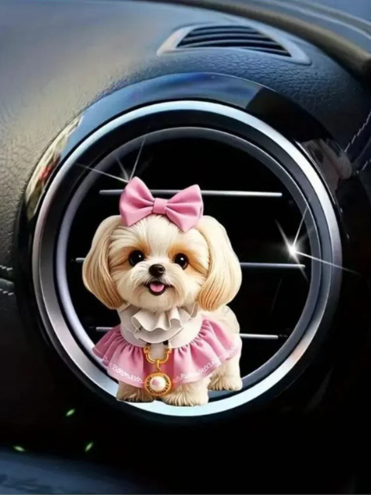 Cartoon car aroma decoration item, car vent clip, air conditioning decoration item, car interior fragrance accessory