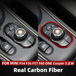 Carbon Fiber Car Multimedia Decorative Stickers For MINI ONE Cooper S JCW F54 F55 F56 F57 F60 Car In