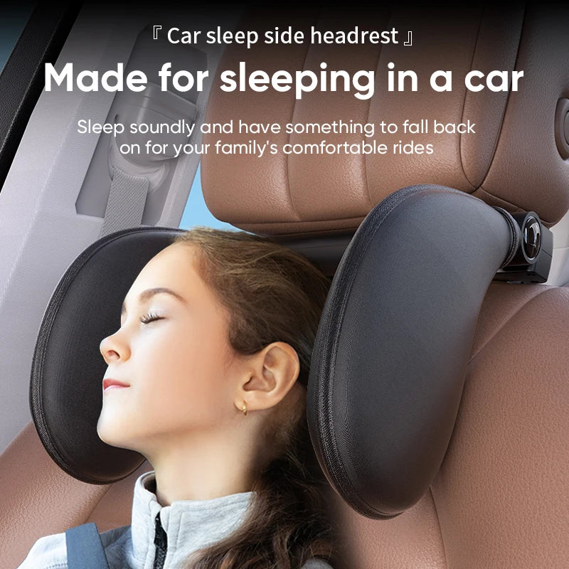 360° Adjustable Car Cervical Neck Pillow – Ergonomic U-Shape Memory Foam Headrest for Car Travel