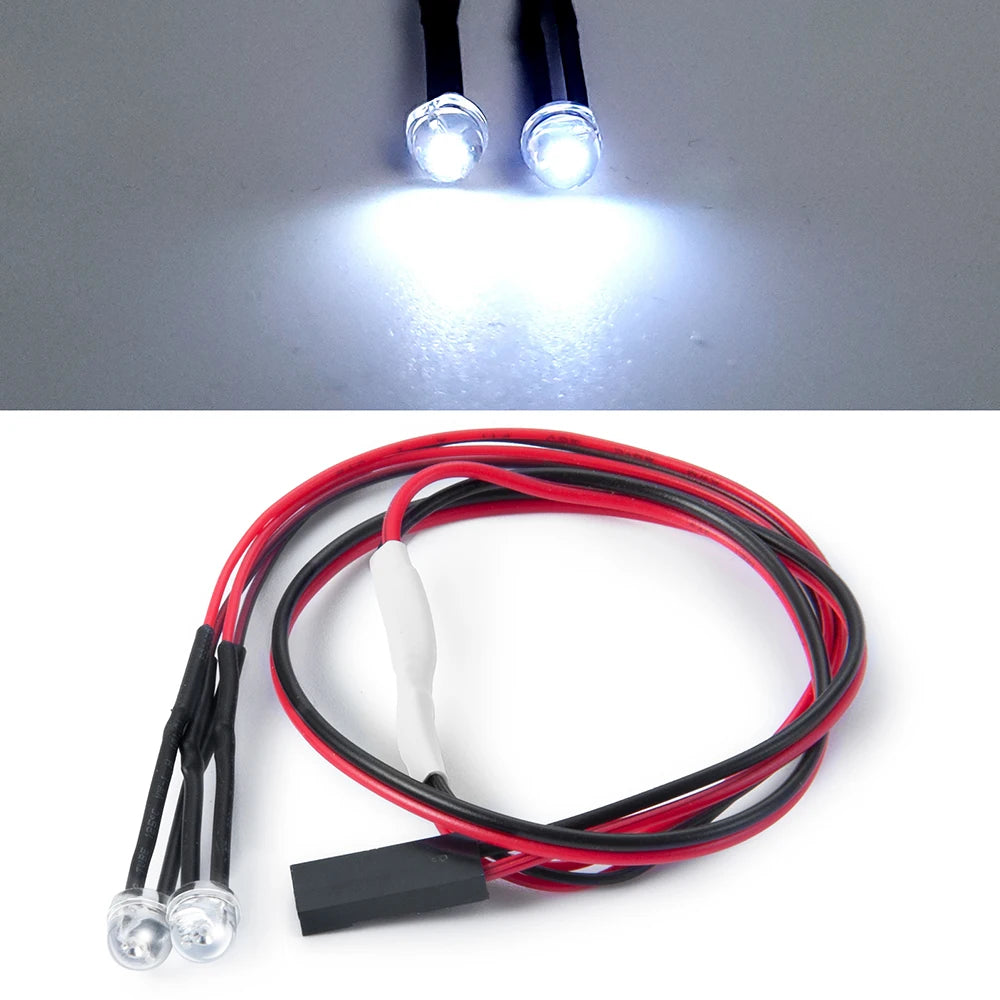 RC Car LED Spotlight 1/10 Scale Lamp for Axial SCX10 90046 SCX10II close-up view