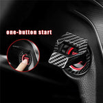 Cool New Car Engine Start Stop Switch Button Cover Decorative Auto Accessories Push Button Sticky Cover Car Interior Car-Styling
