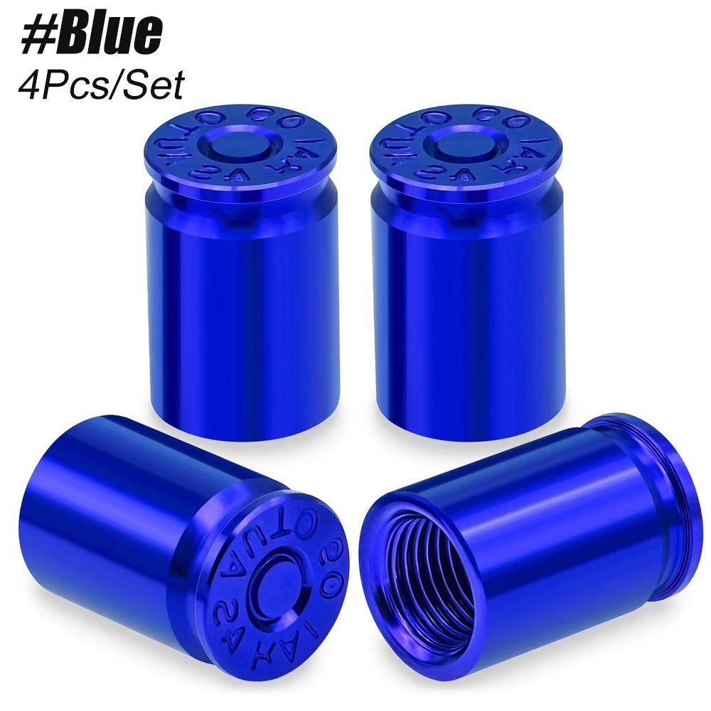 4PCS Tire Valve Stem Caps | Universal Leak Proof Stem Covers for Car SUV Truck Bicy additional angle