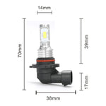2Pcs H7 H1 H8 H9 H11 9005 9006 LED Bulbs HB3 HB4 CSP LED Super Bright Headlight DRL Lamp detail view