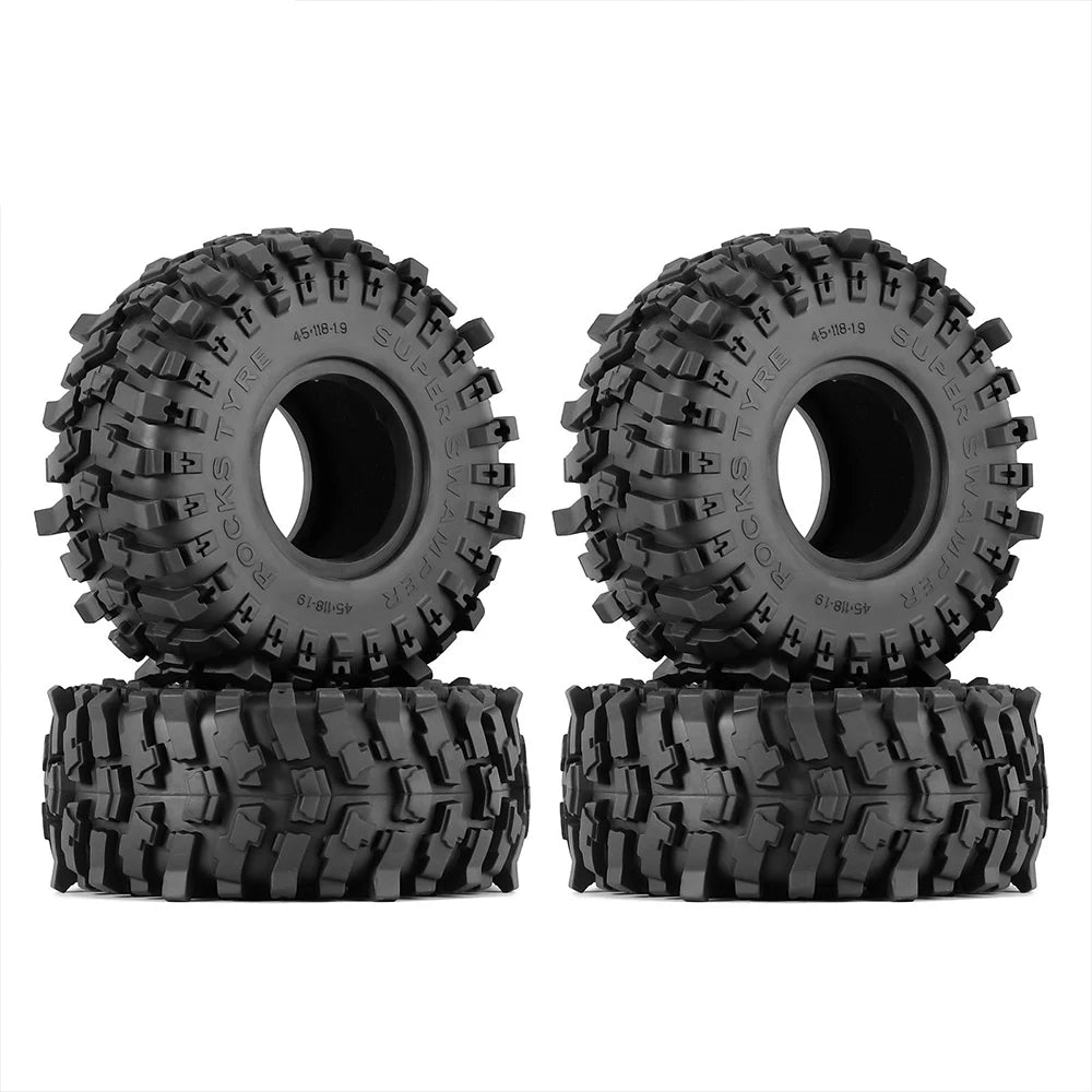 Milky White Soft Rubber 1.9 Wheel Tires 118x45mm for 1:10 RC Crawler alternate view
