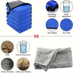 1/2/3/6/10pcs 30X60cm Microfiber Car Cleaning Towels Soft Quick Drying for Windows Mirro detail view