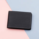 Ultra Thin Driver License Card Holder Artificial PU Cover close-up view