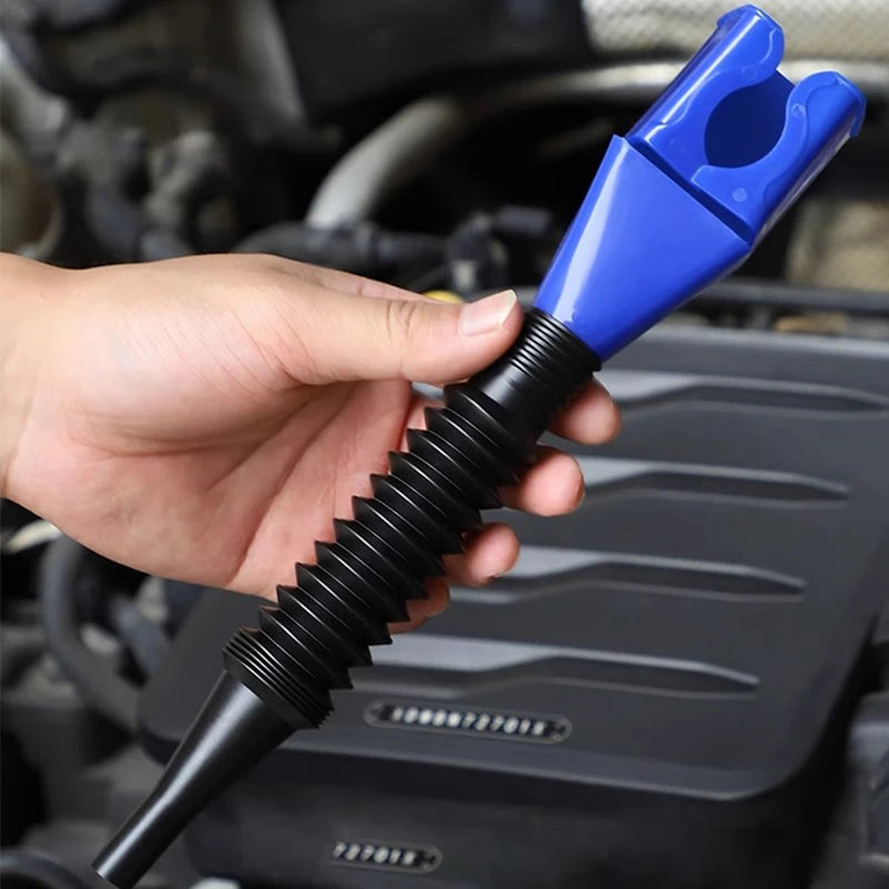 Universal Telescopic Car Refueling Funnel Engine Oil Filter Transfer Funnels Foldable lifestyle view