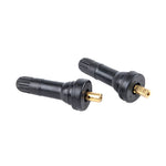 Tire Pressure Sensor Valve 4-Pack | Straight Rubber Nipple for TPMS Tubeless Disc close-up view