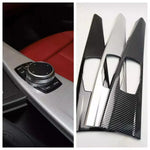 For BMW 3 4 Series F30 F31 F32 F36 3GT 320i Carbon fiber Car Center Console Gear Shift Panel Sticker Cover Interior Decoration