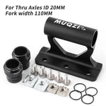 MUQZI Thru Axle Fork Mount Bike Rack | Quick Release Bicycle Carrier for Car Roof Tru alternate view
