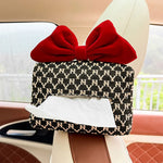 Advanced Sense Thousand Bird Lattice Car Tissue Box Female Car Seat Back Armrest Pape lifestyle view