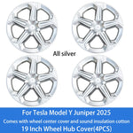19 Inch Hub Cap Set for Tesla Model Y Juniper 2025+ | 4PCS Wheel Cover detail view