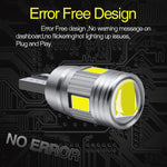 2x Car T10 LED Bulb W5W 194 LED Signal Light 12V 6000K Trunk Lamps Auto No Side 10SMD lifestyle view