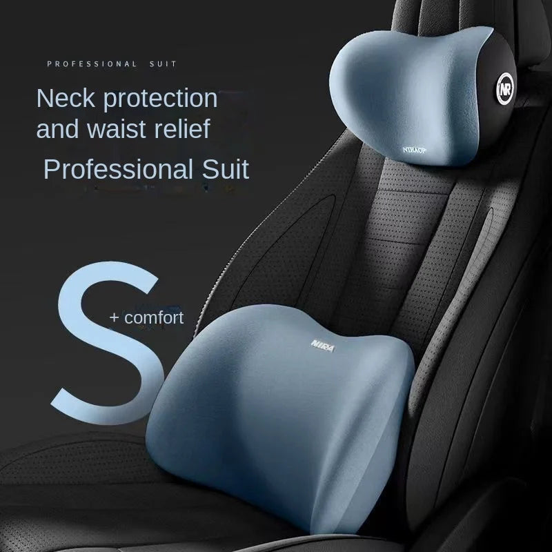 Ergonomic memory foam car seat cushion - suitable for all seasons comfort car headres lifestyle view