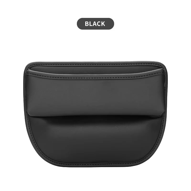 Car Seat Gap Organizer Storage Box Nappa Leather Multifunction Universal Crevice Side lifestyle view