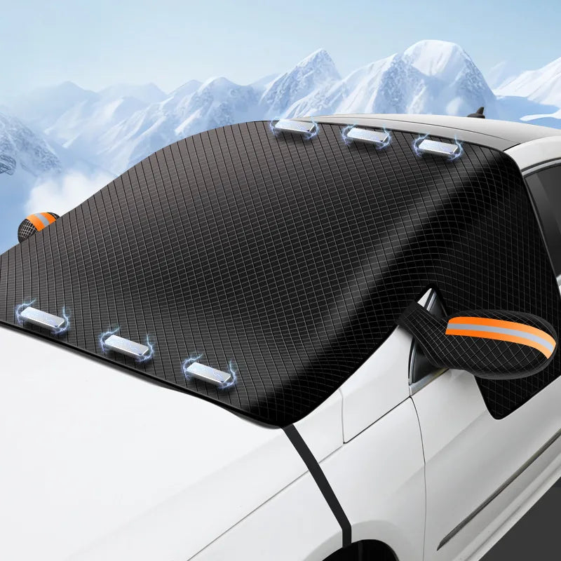 Car Windshield Snow Shield Cover | Waterproof Front Window Protector for Sedans and S alternate view