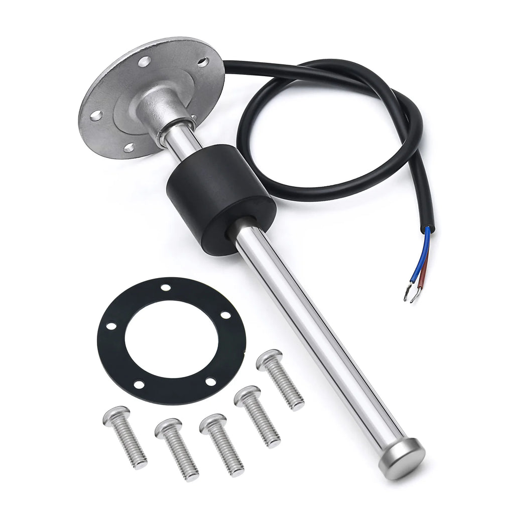7 Color Light 2" 52mm Fuel Level Gauge+Fuel Float Level Sensor 0-190 Ohm for Marine RV Camper Car Oil Tank Level Indicator 9-32V