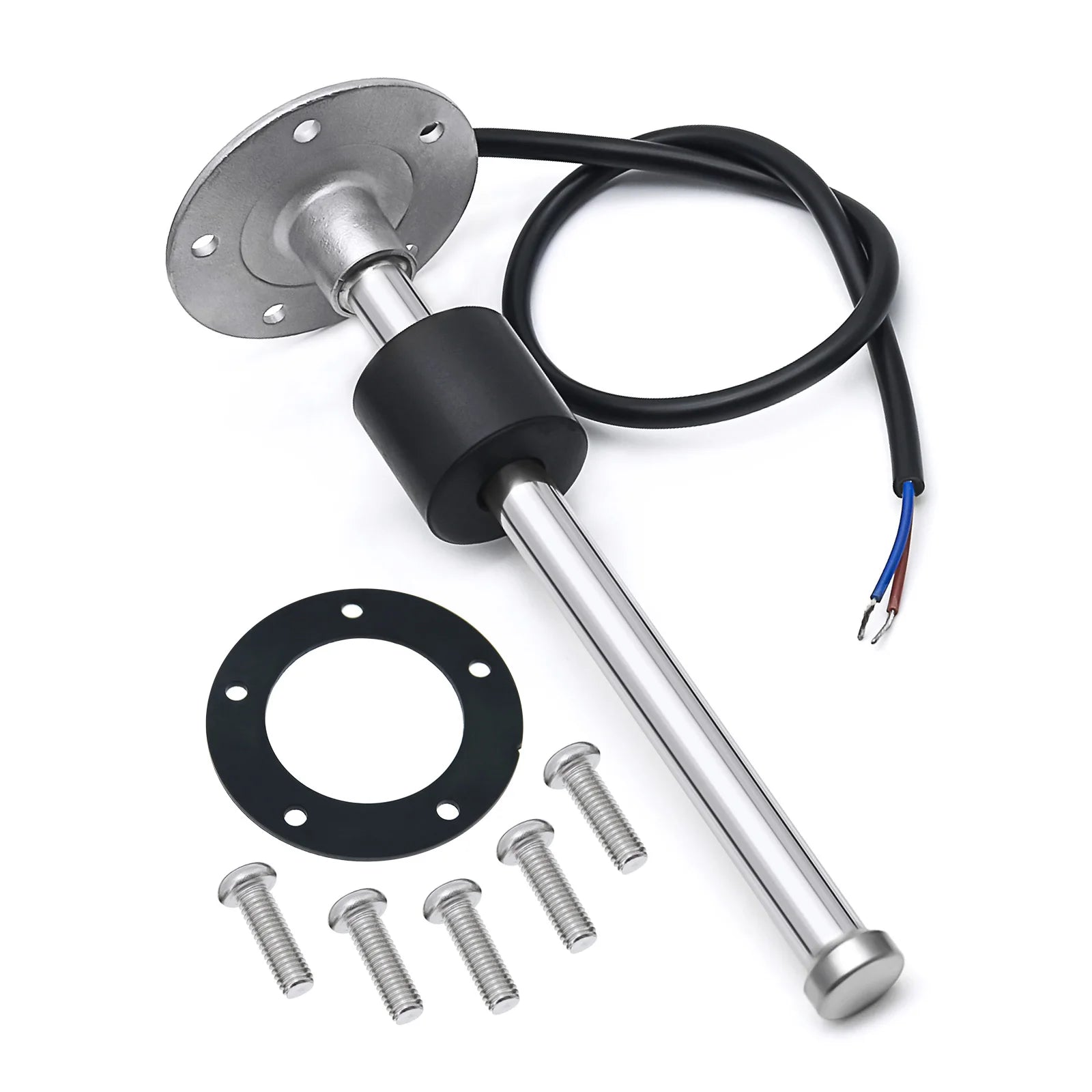7 Color Light 2" 52mm Fuel Level Gauge+Fuel Float Level Sensor 0-190 Ohm for Marine RV Camper Car Oil Tank Level Indicator 9-32V