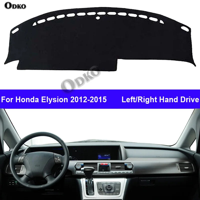 Car Auto Inner Dashboard Cover For Honda Elysion 2012 - 2015 Center Console Protector Carpet Dashmat Reduce Sun Shade  2013 2014